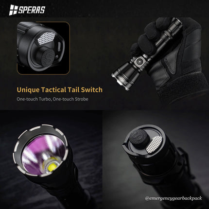 SPERAS T2-70 3300LMS 280M Tactical Flashlight