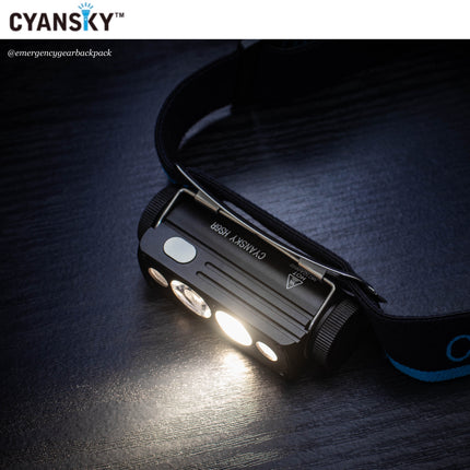 Cyansky HS6R Triple Output Headlamp 1400LMS 170M