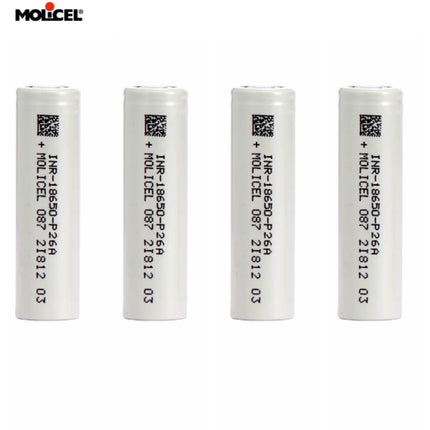 Molicel P26A INR18650 2600mAh 3.6V 35A High Drain Rechargeable Li-ion  Battery