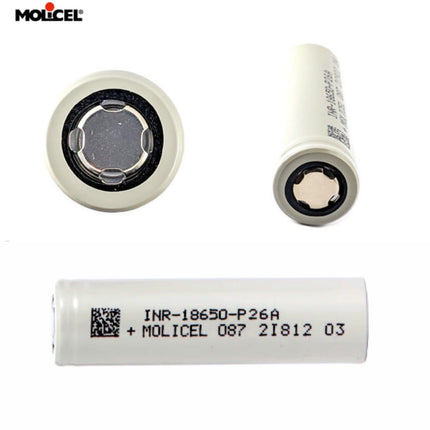Molicel P26A INR18650 2600mAh 3.6V 35A High Drain Rechargeable Li-ion  Battery