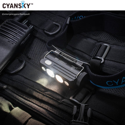 Cyansky HS6R Triple Output Headlamp 1400LMS 170M