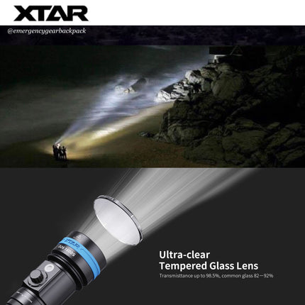XTAR D26 1600S 100M Diving Flashlight