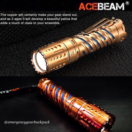 ACEBEAM E70-CU 4600LMS 240M EDC Flashlight (ไม่รวมแบตเตอรี่)