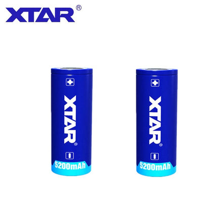 XTAR 26650 5200mAh 3.6V 7A Flat Top & Button Top Protected Rechargeable Battery
