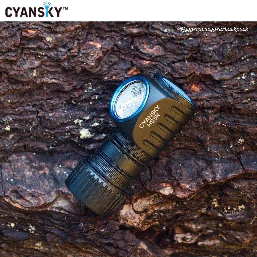 Cyansky HS3R Multifunction Headlamp 1100LMS 135M – Emergency Gear Backpack