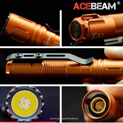 ACEBEAM P15 EDC Flashlight  1700 Lumens 330M