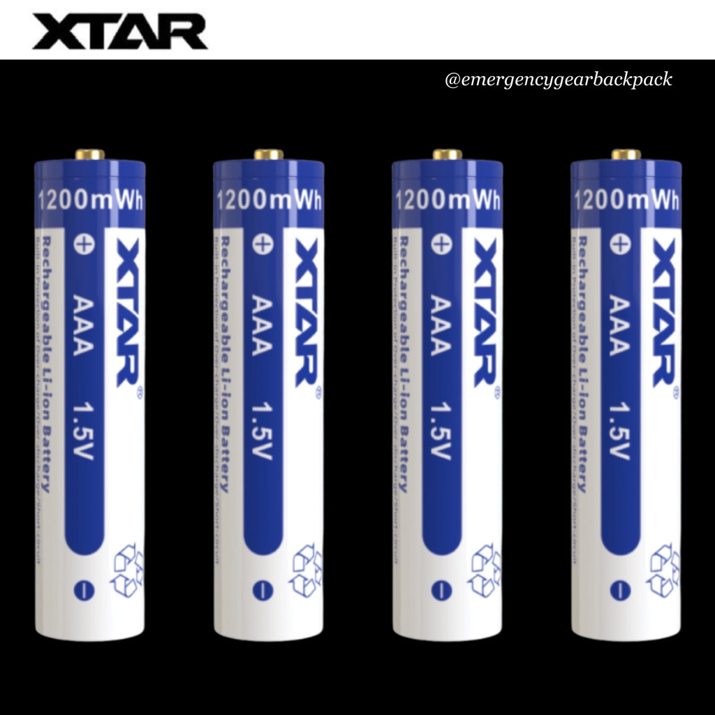 XTAR 1.5V Li-ion Battery AAA (Pack 4)