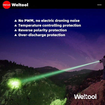 Weltool T10-HG Green Light 994 Lumens 795M Searchlight