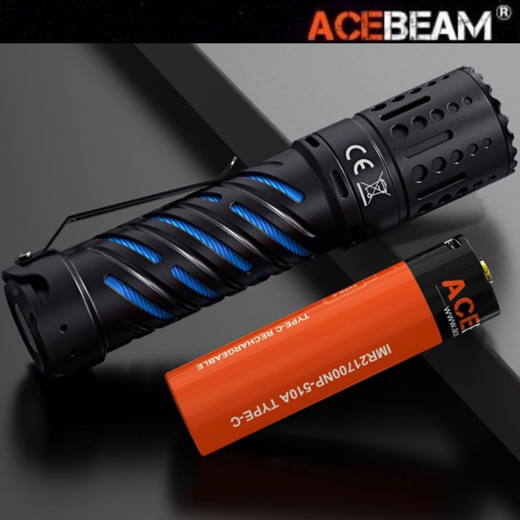 ACEBEAM E70-AL 4600LMS 240M Super Bright EDC Flashlight