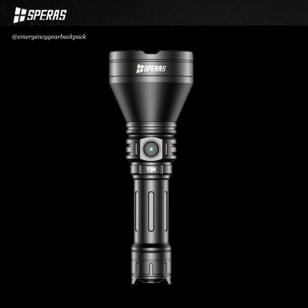 SPERAS T3R 1600LM 1095M Noiseless Tactical Flashlight