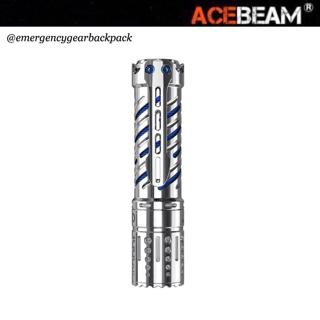 ACEBEAM E70-SS 4000LMS 220M Stainless Steel EDC Flashlight