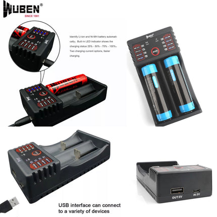 WUBEN H8 1800 Lumens 250,000CD 1000M Tactical Flashlight