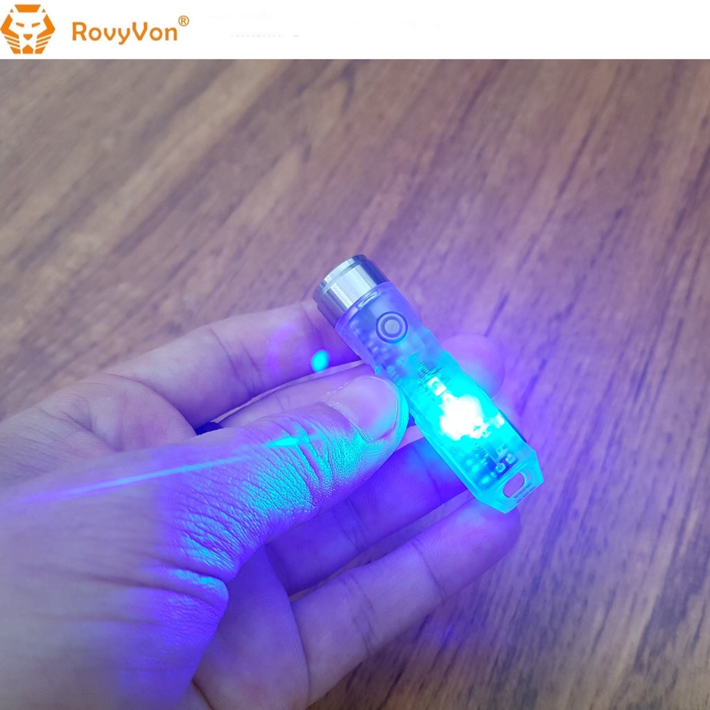 RovyVon Aurora A8x CREE XP-G3  UV/Red/White EDC Keychain Flashlight