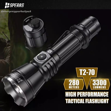 SPERAS T2-70 3300LMS 280M Tactical Flashlight