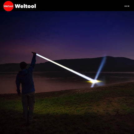 Weltool W3 Pro TAC Tactical LEP Flashlight 930 Lumens 547,000CD 1,479M
