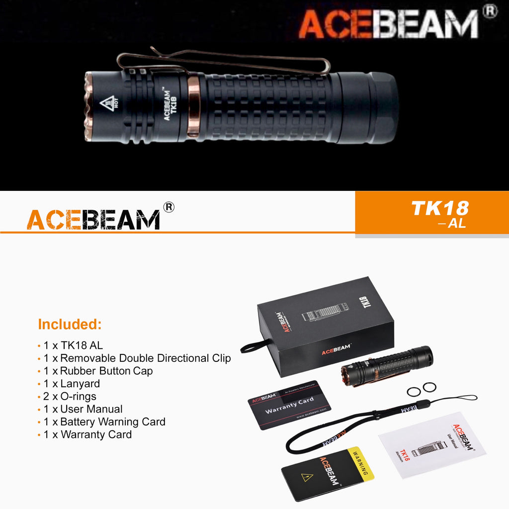ACEBEAM TK18 AL EDC Flashlight
