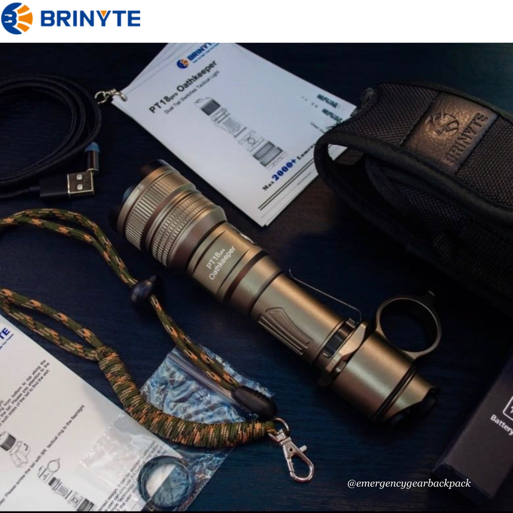 BRINYTE PT18pro Oathkeeper 2000LMS 360M Tactical Flashlight