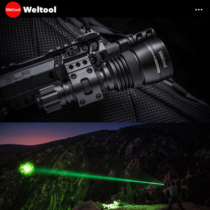 Weltool T10-HG Green Light 994 Lumens 795M Searchlight