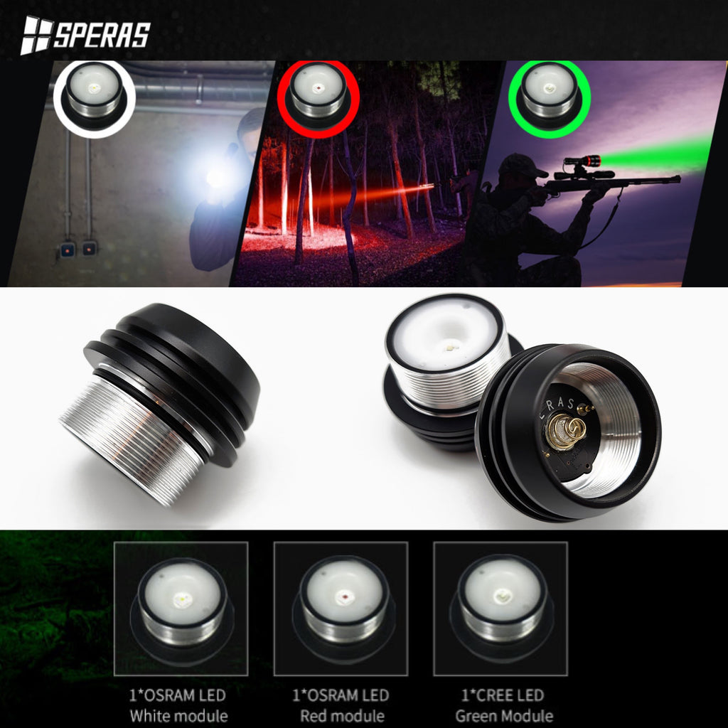 SPERAS TH2 Zoomable Tactical Flashlight