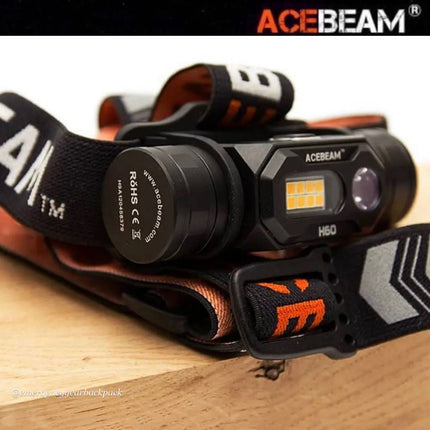 ACEBEAM H60 Full LED Spectrum Headlamp (ไม่รวมแบตเตอรี่)