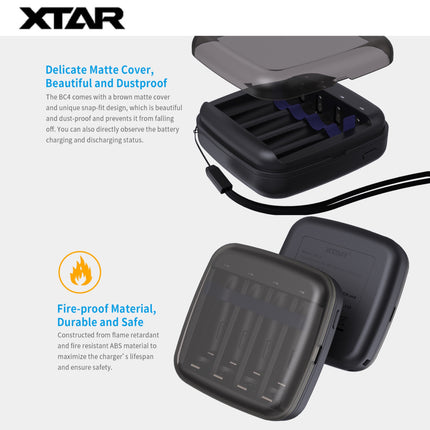 XTAR BC4 1.5V&1.2V Battery Charger