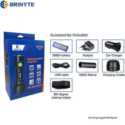 BRINYTE WT01 Apollo 1100LMS 320M Multifunction Flashlight
