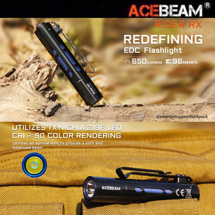 ACEBEAM Rider RX Fidget EDC Flashlight