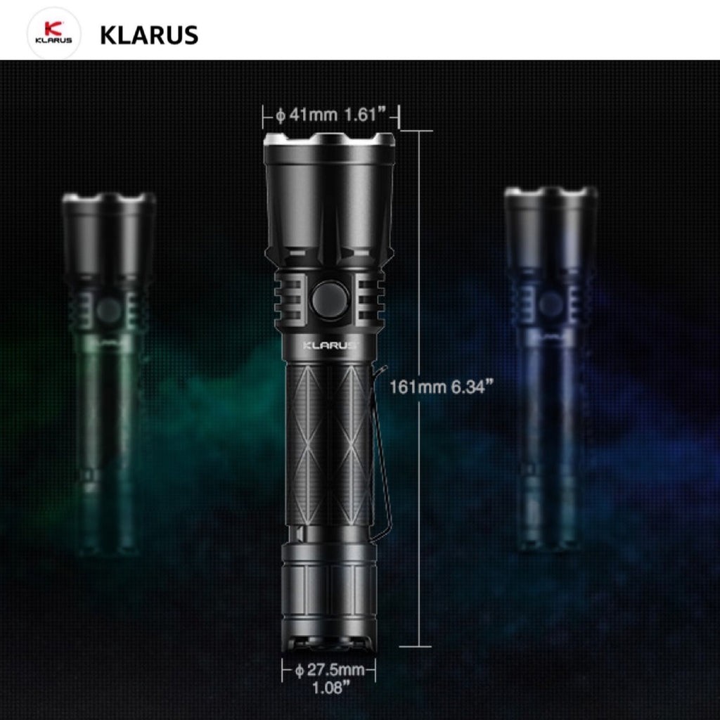 Klarus XT21X 4000LMS 316M Tactical Flashlight