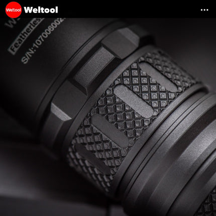 Weltool W3 Pro TAC Tactical LEP Flashlight 930 Lumens 547,000CD 1,479M