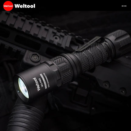 Weltool W3 Pro TAC Tactical LEP Flashlight 930 Lumens 547,000CD 1,479M