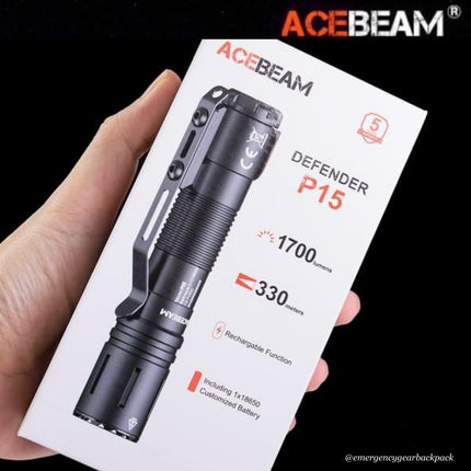 ACEBEAM P15 EDC Flashlight  1700 Lumens 330M