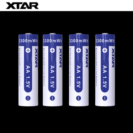 XTAR 1.5V Li-ion Battery AA 3300mWh/2000mAh (Pack 4)