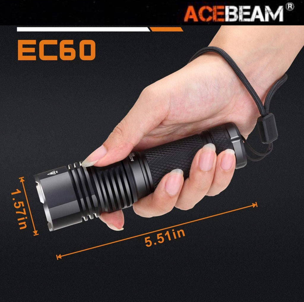 ACEBEAM EC60 2000LMS 90800CD 603M EDC Flashlight
