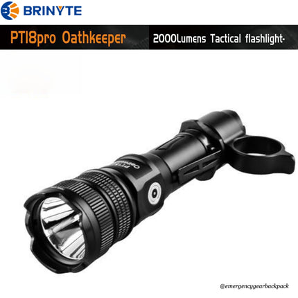 BRINYTE PT18pro Oathkeeper 2000 Lumens 360M Tactical Flashlight