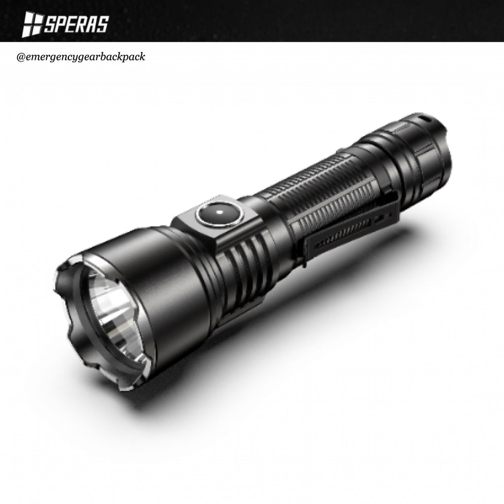 SPERAS E3 1300LMS 350M EDC Tactical Flashlight
