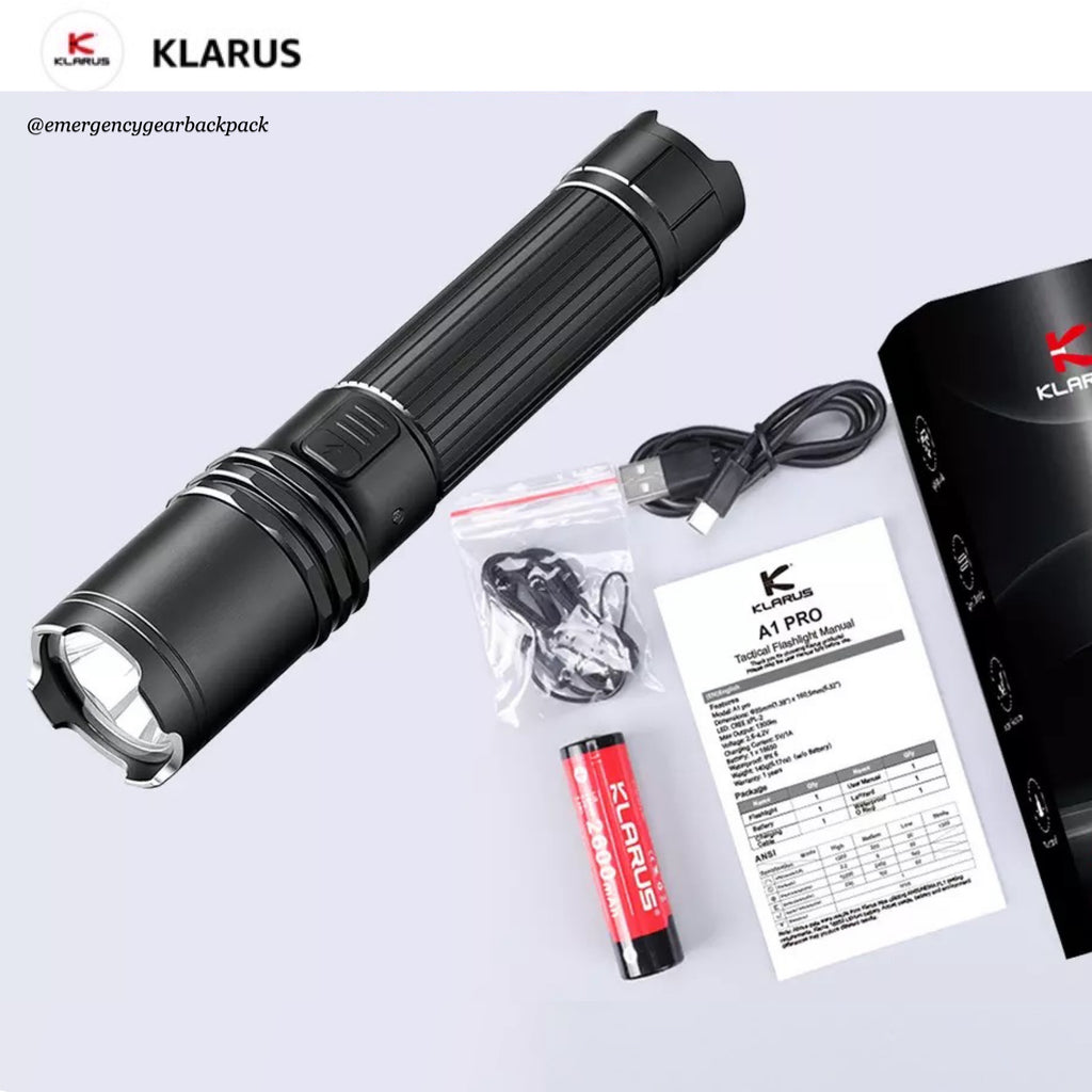 Klarus A1 Pro 1300LMS 230M EDC Flashlight