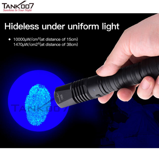 TANK007 CI05 Uniform UV LED Flashlight for CSI and Forensic