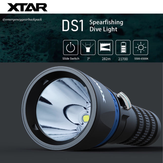 XTAR DS1 1000LMS 282M Spearfishing Diving Flashlight