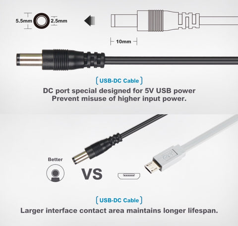 XTAR USB DC Cable
