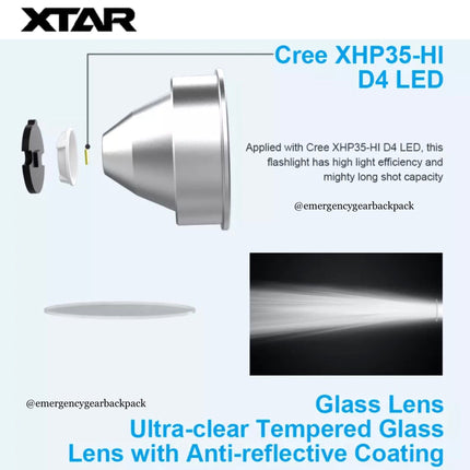 XTAR D26 1600 100M Diving Flashlight