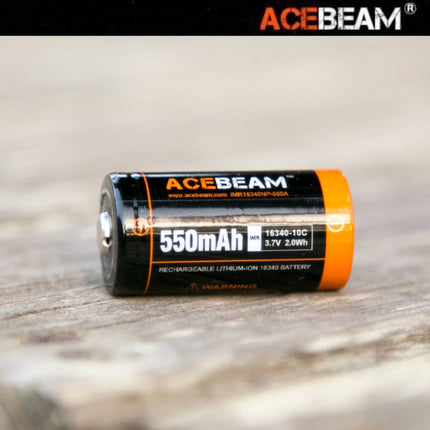 ACEBEAM IMR16340NP 550mAh 3.7V 5.5A 2.0Wh High - drain Rechargeable Li - ion Battery - Emergency Gear Backpack