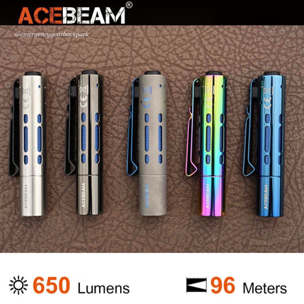 ACEBEAM Rider RX Fidget EDC Flashlight - Emergency Gear Backpack