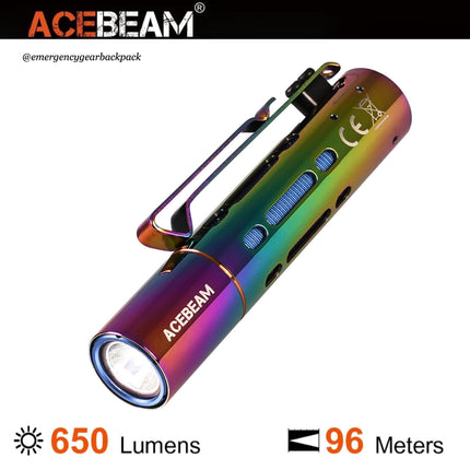 ACEBEAM Rider RX Fidget EDC Flashlight - Emergency Gear Backpack