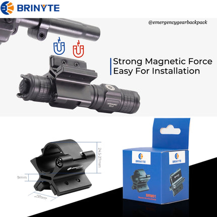Brinyte BRM01 Magnetic Mounting Bracket - Emergency Gear Backpack