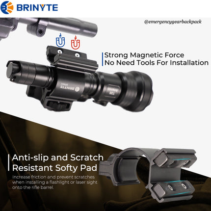 Brinyte BRM03 Magnetic Mounting Bracket - Emergency Gear Backpack