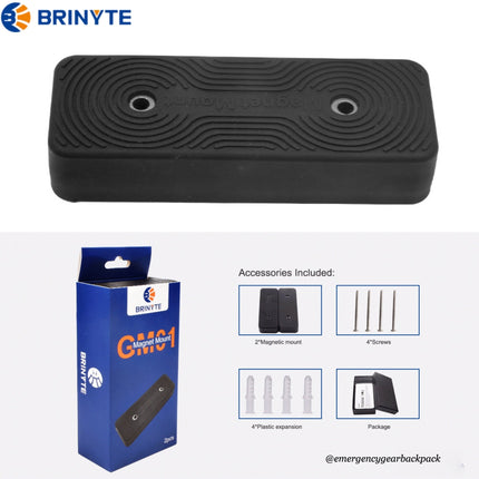 Brinyte GM01 Magnetic Mount - 2pcs - Emergency Gear Backpack