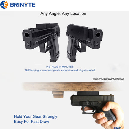 Brinyte GM01 Magnetic Mount - 2pcs - Emergency Gear Backpack