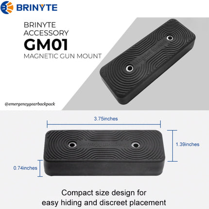 Brinyte GM01 Magnetic Mount - 2pcs - Emergency Gear Backpack