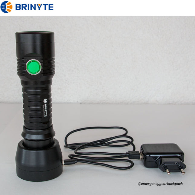 BRINYTE WT01 Apollo 1100LMS 320M Multifunction Flashlight - Emergency Gear Backpack
