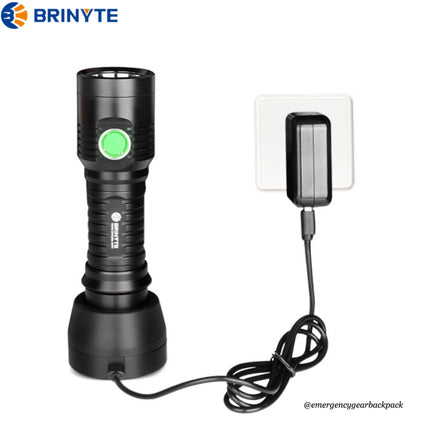 BRINYTE WT01 Apollo 1100LMS 320M Multifunction Flashlight - Emergency Gear Backpack